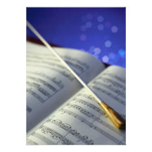 Orchestra Conductor Elements 4 Custom Invitation