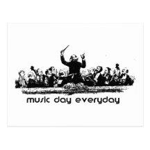Orchestra design for Music Day! Post Cards