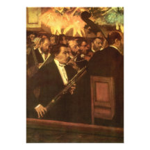Orchestra of Opera by Degas, Vintage Impressionism Personalized Announcements