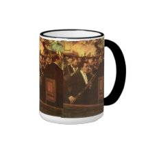 Orchestra of Opera by Degas, Vintage Impressionism Mug