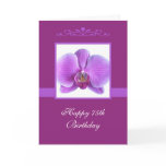 Orchid 75th Birthday Card