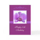 Orchid 85th Birthday Card