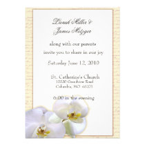 Orchid Floral Wedding Invitation invitations