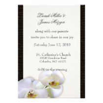 Orchid Floral Wedding Invitation invitations