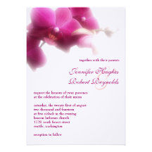 Orchid Formal Wedding Invitation
