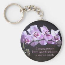Orchid key chain - Changing Attitude