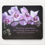 Orchid mousepad - Thinking Abundance