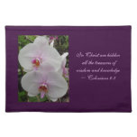 Orchid - Pink Blossom (Colossians 2:3) Placemat