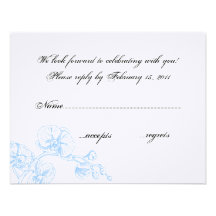 Orchid RSVP Custom Invitations