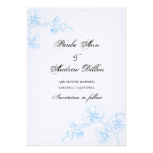 Orchid Save the Date Custom Invitation