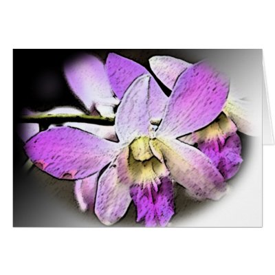 Orchid-Stylised Card by VictorDiCara