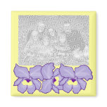 Orchid template magnet