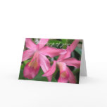 Orchid Thinking of you Greeting Cards