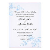 Orchid Wedding Invitation