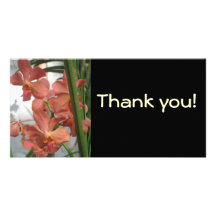 Orchids Customized Photo Card