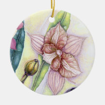 Orchids (ii) christmas tree ornament