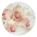 Orchids in full bloom, Wedding Sticker