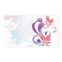 Orchids Profile Card Business Card Templates