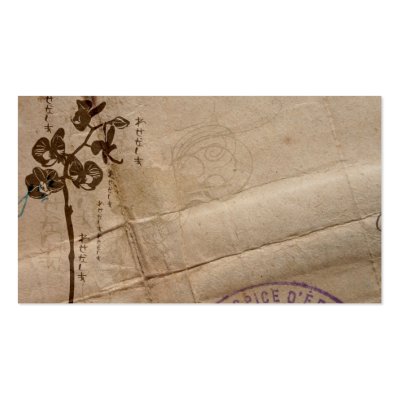Orchids Profile Card Business Card by coconutpie