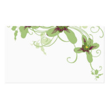 Orchids Profile Card Business Card Templates