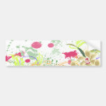 orchids splatter bumper stickers