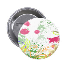 orchids splatter buttons
