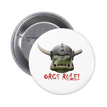 Orcs Rule! Pinback Button