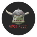 Orcs Rule! stickers