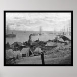 Ordinance Barge Explosion at City Point 1864 posters