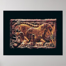 Ordos style plaque, 3rd-2nd century BC Poster
