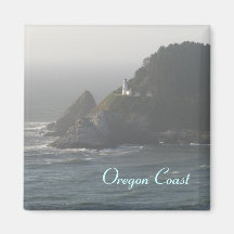 Oregon Coast Lighthouse Refrigerator Magnet