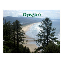 Oregon Coastline Postcard