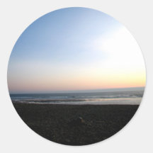 Oregon Moon Round Sticker