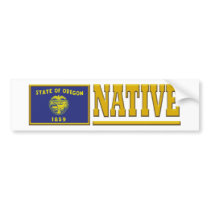 Oregon Native Bumper Sticker