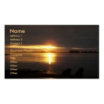 Oregon Sunset Business Card Template