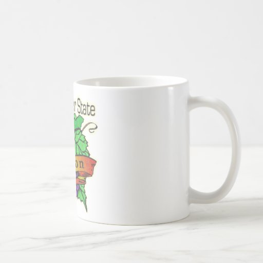 Oregon The Beaver State Grapes Coffee Mug