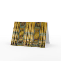 Organ Birmingham Town Hall, UK greeting card