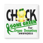 Organ Donation Chick Gone Green 2 magnets