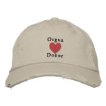 Organ Donor embroidered hats