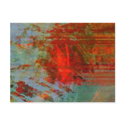 Organic abstrac #1472 post card by chris_melchior