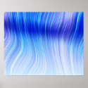 Organic Art Molten Plastic Soft Strands Light Blue posters