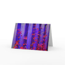 organic blue greeting cards