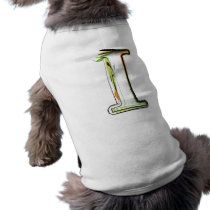 Organic Font illustration Pet Tee Shirt
