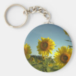 Organic Garden Sunflower Keychain