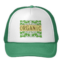 Organic Green Slogan Mesh Hat