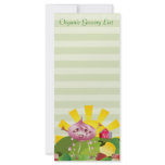 Organic Grocery List Custom Rack Card