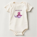 Organic- Just Hatched Baby Girl Dragon Onesie t-shirts