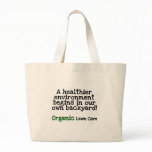Organic Lawn Care T-shirts and Gifts Canvas Bag