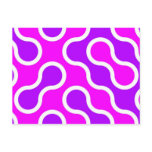 Organic pattern pink and white textured post cards