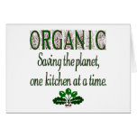 Organic Saving the Planet Kitchen Saying Cards